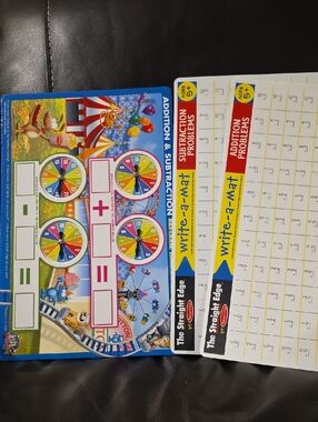3 Math Mats Melissa Doug Add Subtract